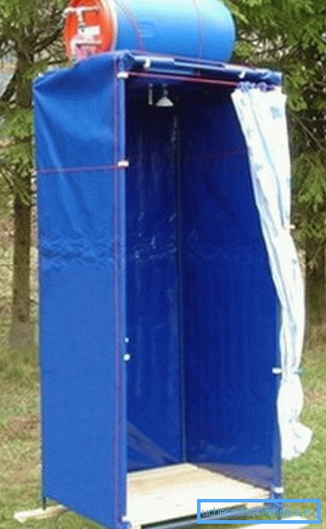 Sie können ein komplettes System erwerben, das bereits über eine beheizte Dusche verfügt