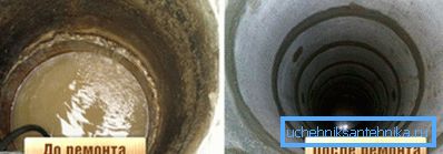 In der Photo - Mine vor der Reinigung und danach In der Photo - Mine vor der Reinigung und danach