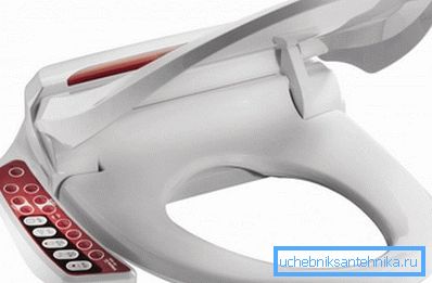 Auf dem Foto - automatisches Cover-Bidet Auf dem Foto - automatisches Cover-Bidet