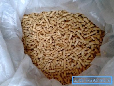 Im Foto - weiße Pellets