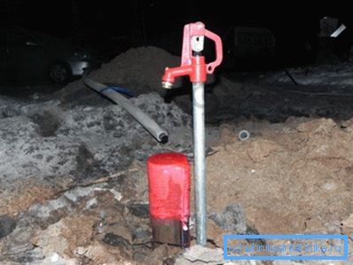 Auf dem Foto ist ein Hydrant auf dem Grundstück