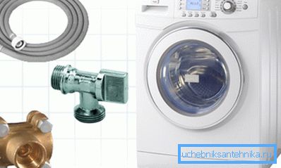 Auf dem Foto: Bevor Sie die Waschmaschine an die Wasserversorgung anschließen, sollten Sie alles kaufen, was Sie benötigen. Das gleiche gilt für das Abwassersystem Auf dem Foto: Bevor Sie die Waschmaschine an die Wasserversorgung anschließen, sollten Sie alles kaufen, was Sie benötigen. Das gleiche gilt für das Abwassersystem