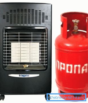 Das Foto zeigt eine Vorrichtung, die von einer Gasflasche aus arbeitet. Das Foto zeigt eine Vorrichtung, die von einer Gasflasche aus arbeitet.
