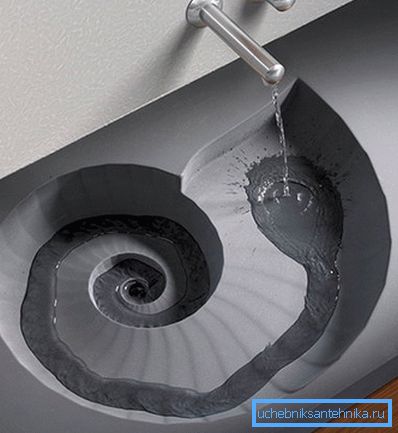 Auf dem Foto ist ein Waschbecken, das seinen Namen vollständig begründet hat. Auf dem Foto ist ein Waschbecken, das seinen Namen vollständig begründet hat.