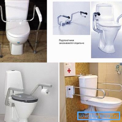 Auf den Foto - Versionen von Toilettenschüsseln für Behinderte. Auf den Foto - Versionen von Toilettenschüsseln für Behinderte.