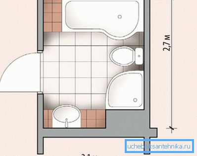 Auf einer kleinen Fläche ohne Probleme platziert und eine Dusche und Badewanne Auf einer kleinen Fläche ohne Probleme platziert und eine Dusche und Badewanne