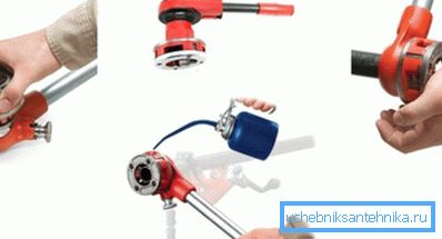 Einfädeln mit einem Gewindestift Einfädeln mit einem Gewindestift
