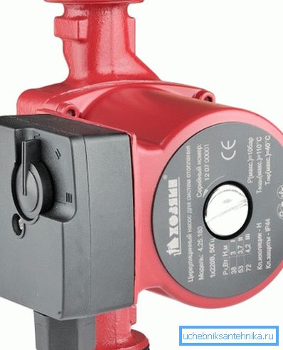 Die Pumpe muss dem Durchmesser der Rohrleitung entsprechen. Die Pumpe muss dem Durchmesser der Rohrleitung entsprechen.