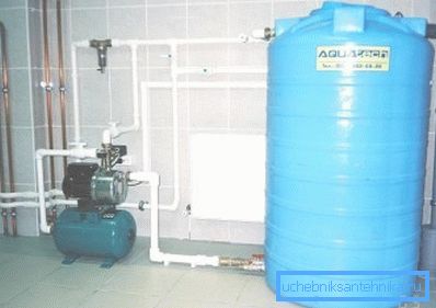 Pumpstation mit Speicher Pumpstation mit Speicher