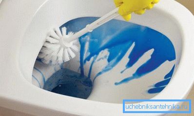 Das Reinigen der Toilette ist nicht immer so einfach. Das Reinigen der Toilette ist nicht immer so einfach.