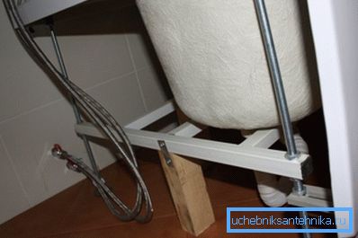 Stützständer für die Montage einer tiefen Palette. Stützständer für die Montage einer tiefen Palette.