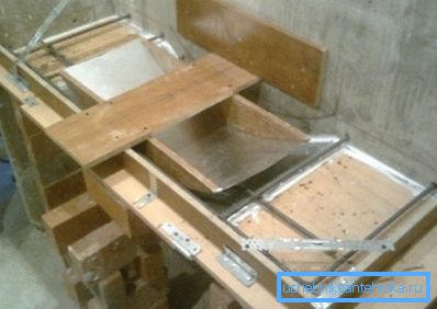 Ziegelstützen unter der Schalung Ziegelstützen unter der Schalung