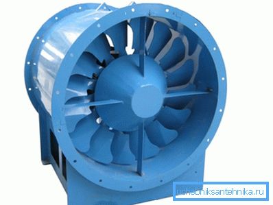 Axialer Industrieventilator. Axialer Industrieventilator.