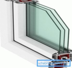 Die Wärmemenge, die das Fenster verlässt, hängt von der Anzahl der Gläser im Fenster ab.