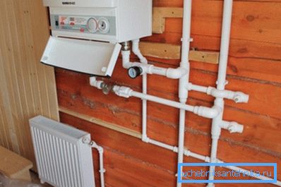 Heizsystem auf Zwei-Rohr-System aufgebaut Heizsystem auf Zwei-Rohr-System aufgebaut