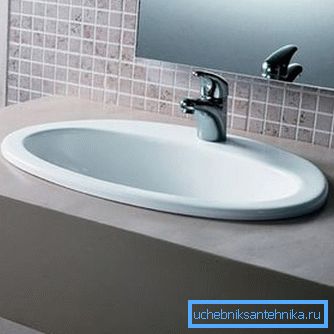 Ovales Modell für das Badezimmer Ovales Modell für das Badezimmer