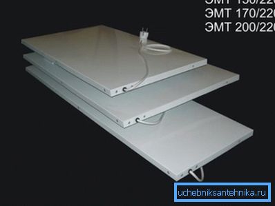 Panel Infrarotstrahler mit geringer Leistung. Panel Infrarotstrahler mit geringer Leistung.