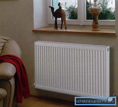 Plattenheizkörper im klassischen Interieur Plattenheizkörper im klassischen Interieur