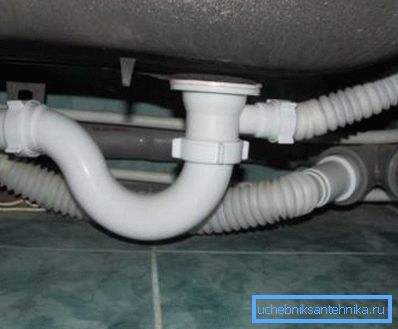 Kunststoffverdrahtung und Knieschutzdichtung unter der Badewanne. Kunststoffverdrahtung und Knieschutzdichtung unter der Badewanne.