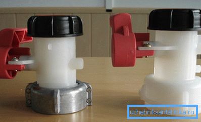 Eurocube-Kunststoffventile mit Metall- und Polymeradapter Eurocube-Kunststoffventile mit Metall- und Polymeradapter
