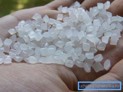 Polypropylengranulat - eine der häufigsten Formen zur Herstellung von Rohstoffen für die Herstellung von Rohren und anderen Produkten. Polypropylengranulat - eine der häufigsten Formen zur Herstellung von Rohstoffen für die Herstellung von Rohren und anderen Produkten.