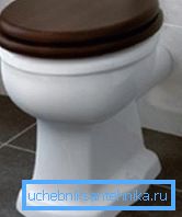 Beispiel Toilettenschüssel mit hängendem Tank Beispiel Toilettenschüssel mit hängendem Tank