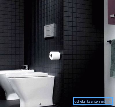 Ein Beispiel für ein Badezimmer mit Toilette Ein Beispiel für ein Badezimmer mit Toilette
