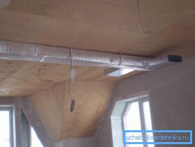 Installationsbeispiel für rechteckige Kanäle Installationsbeispiel für rechteckige Kanäle