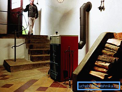 Ein Beispiel für ein Gerät, das im Haus installiert wird Ein Beispiel für ein Gerät, das im Haus installiert wird