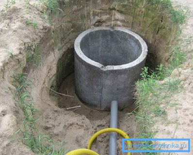 Die Verlegung des Wasserzulaufrohrs. Die Verlegung des Wasserzulaufrohrs.