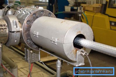 Industrielle Produktion von Polypropylenrohren Industrielle Produktion von Polypropylenrohren