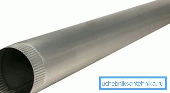 Das einfachste Rohr aus verzinktem Metall Das einfachste Rohr aus verzinktem Metall