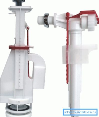 Das einfachste Kit, bestehend aus einem Druckknopf-Entleerungsmechanismus und einem Schwimmerschieber. Das einfachste Kit, bestehend aus einem Druckknopf-Entleerungsmechanismus und einem Schwimmerschieber.