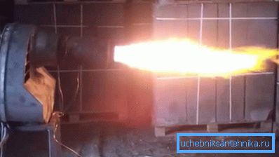 Die Arbeit des Dieselbrenners. Die Arbeit des Dieselbrenners.