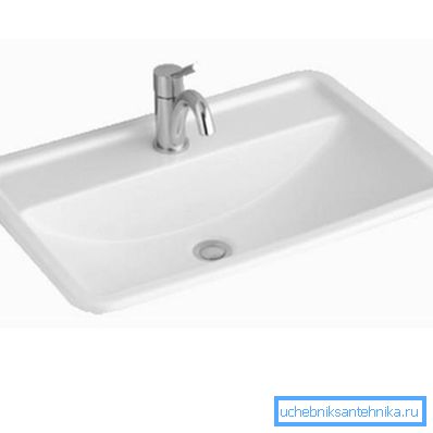 Spüle 60x40 - eine verkürzte Version für kleine Badezimmer Spüle 60x40 - eine verkürzte Version für kleine Badezimmer