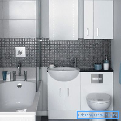 Waschbecken für eine kleine Toilette mit einem Bordstein hinter einer Toilettenschüssel Waschbecken für eine kleine Toilette mit einem Bordstein hinter einer Toilettenschüssel