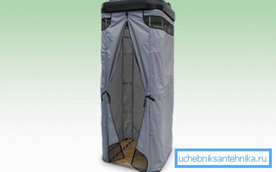 Faltende Filmdusche.