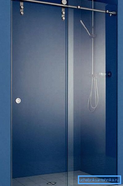 Glasschiebetür für Dusche 80 x 200 mm mit Aufhänger Glasschiebetür für Dusche 80 x 200 mm mit Aufhänger