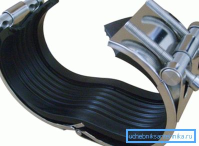 Reparaturschellen für Rohrleitungen mit Gummidichtungen