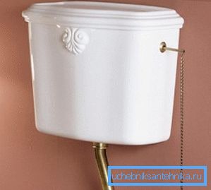 Hebel mit Kette, um den Abfluss zu aktivieren Hebel mit Kette, um den Abfluss zu aktivieren