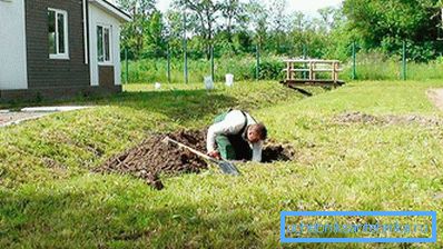 1142 Grube für Klärgrube ausheben