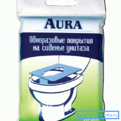Servietten auf dem Toilettensitz (Packung mit 10 Stück) Servietten auf dem Toilettensitz (Packung mit 10 Stück)