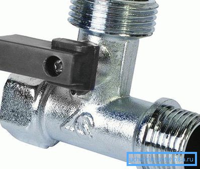 Sanitär-T-Stück mit Messinghahn Sanitär-T-Stück mit Messinghahn