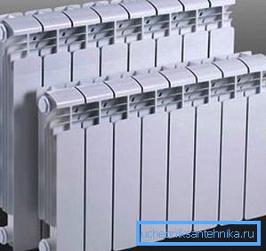 Sektionsheizkörper aus Aluminium Sektionsheizkörper aus Aluminium