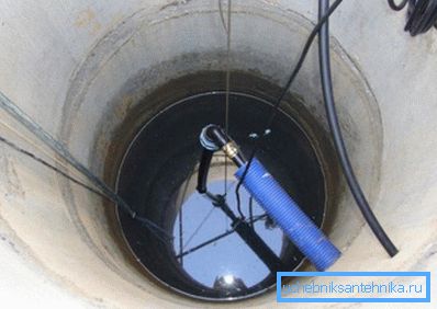 Brunnenwelle mit Tauchpumpe Brunnenwelle mit Tauchpumpe