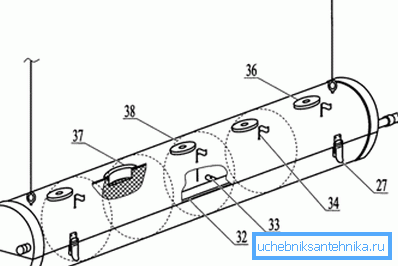 Diagramm der Wasserkulturinstallation des Rohrs. Diagramm der Wasserkulturinstallation des Rohrs.