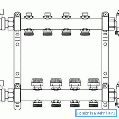 Schema der Montagekämme. Schema der Montagekämme.