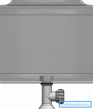 Das Schema der Installation des Geräts am Wassertank. Das Schema der Installation des Geräts am Wassertank.