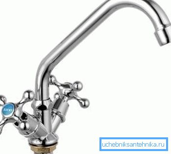 Siluminmischer mit zwei Ventilen Siluminmischer mit zwei Ventilen