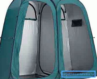 Faltbares Zelt mit WC und Campingdusche Faltbares Zelt mit WC und Campingdusche